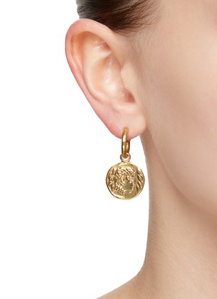Figure View - Click To Enlarge - GOOSSENS - ‘CARTHAGE’ 24K GOLD PLATED ASYMMETRIC EARRINGS