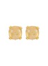 Main View - Click To Enlarge - GOOSSENS - ‘STONES’ 24K GOLD PLATED CRYSTAL CLIP EARRINGS