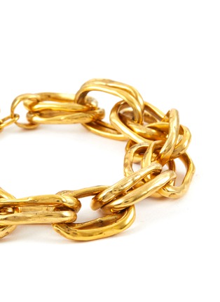 Detail View - Click To Enlarge - GOOSSENS - ‘TALISMAN’ 24K GOLD PLATED DOUBLE CHAIN BRACELET