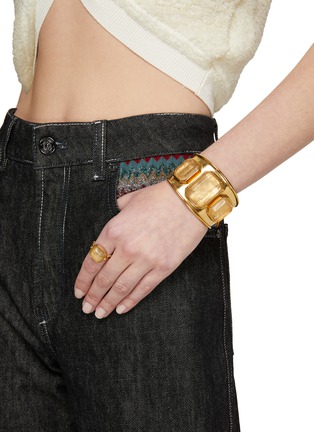 Figure View - Click To Enlarge - GOOSSENS - 24K GOLD PLATED CUFF BRACELET
