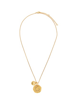 Main View - Click To Enlarge - GOOSSENS - ‘CARTHAGE’ 24K GOLD PLATED MEDAL NECKLACE