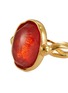 Detail View - Click To Enlarge - GOOSSENS - ‘CABOCHONS’ 24K GOLD PLATED CRYSTAL RING