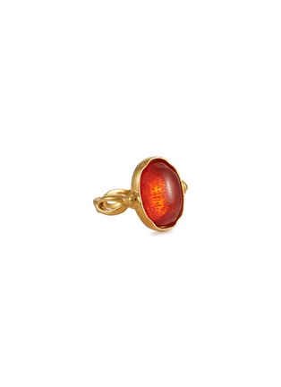 Main View - Click To Enlarge - GOOSSENS - ‘CABOCHONS’ 24K GOLD PLATED CRYSTAL RING