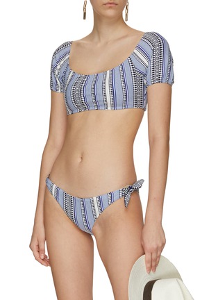 Figure View - Click To Enlarge - LEMLEM - ‘Neela’ Side Tie Striped Swimsuit Bottom
