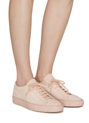 Figure View - Click To Enlarge - COMMON PROJECTS - ‘ACHILLES CONFETTI’ LOW TOP LACE UP SNEAKERS