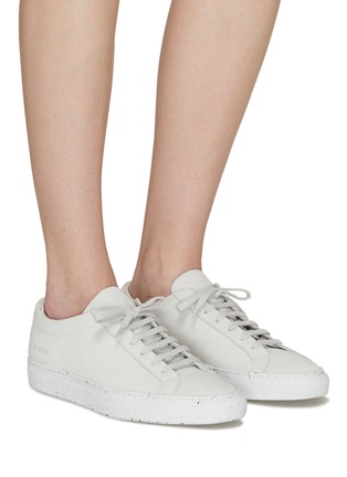 Figure View - Click To Enlarge - COMMON PROJECTS - ‘ACHILLES CONFETTI’ LOW TOP LACE UP SNEAKERS