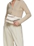 Figure View - Click To Enlarge - MARIA OLIVER - ‘Sofia’ Caiman Leather Flapped Clutch