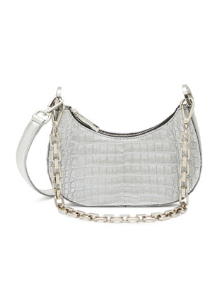 Main View - Click To Enlarge - MARIA OLIVER - ‘Mini Mia’ Caiman Leather Hobo Bag