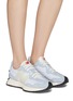 Figure View - Click To Enlarge - NEW BALANCE - ‘327’ LOW TOP LACE UP SUEDE PANEL DETAIL SNEAKERS