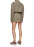 Back View - Click To Enlarge - HAVRE STUDIO - WRAP SKIRT AND CROPPED JACKET SET