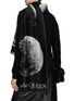 Figure View - Click To Enlarge - ALEXANDER MCQUEEN - Skull Eclipse Fringed Wool Blend Scarf