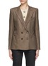 Main View - Click To Enlarge - BLAZÉ MILANO - ‘Charmer’ Double Breasted Peak Lapel Silk Blazer