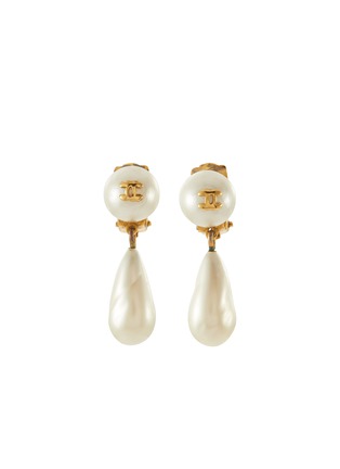 LANE CRAWFORD VINTAGE ACCESSORIES | Chanel Pearl Drop Earrings | Women ...