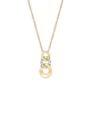 Main View - Click To Enlarge - SARAH ZHUANG - Infinite Links Limitless 18k Gold Diamond Necklace