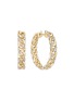 Main View - Click To Enlarge - SARAH ZHUANG - Limitless Diamond 18K Gold Hoop Earrings