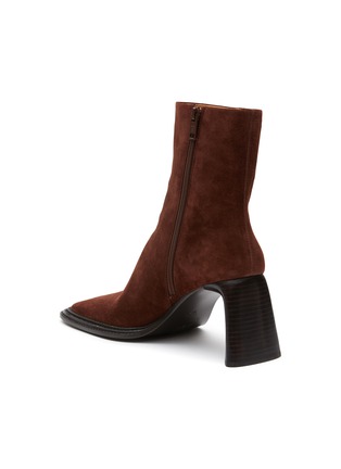  - ALEXANDER WANG - ‘BOOKER’ SQUARE TOE SUEDE ANKLE BOOTS