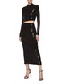 Figure View - Click To Enlarge - DAVID KOMA - SEQUIN EMBELLISHED HIGH WAIST MIDI SKIRT