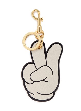 Main View - Click To Enlarge - ANYA HINDMARCH - x CHAOS FASHION 'Victory' embossed leather keyring