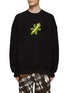 Main View - Click To Enlarge - ANGEL CHEN - LIZARD EMBROIDERED CREWNECK SWEATSHIRT