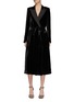 Main View - Click To Enlarge - BLAZÉ MILANO - Belted Velvety Double Breasted Blazer Dress