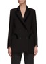 Main View - Click To Enlarge - BLAZÉ MILANO - ‘RESOLUTE’ HOLIDAY CAPSULE DOUBLE BREASTED VELVET TRIM EVERYDAY BLAZER