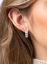Detail View - Click To Enlarge - YOKO LONDON - ‘Eclipse’ Diamond Akoya Pearl 18K White Gold Earrings