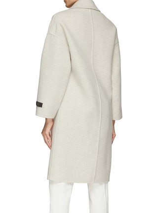 Back View - Click To Enlarge - BRUNELLO CUCINELLI - Cashmere Boxy Double Breasted Coat