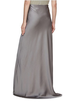 Back View - Click To Enlarge - BRUNELLO CUCINELLI - DOUBLE SILK SATIN MAXI SKIRT