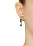 Figure View - Click To Enlarge - LANE CRAWFORD VINTAGE ACCESSORIES - MAZER GOLD TONE DIAMANTE DROP EARRINGS