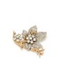 Detail View - Click To Enlarge - LANE CRAWFORD VINTAGE ACCESSORIES - JOMAZ DIAMANTE GOLD TONE METAL FLOWER BROOCH
