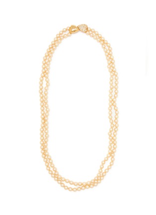 Main View - Click To Enlarge - LANE CRAWFORD VINTAGE ACCESSORIES - JOAN RIVERS GOLD TONE PEARL STRAND NECKLACE