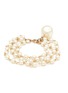 Main View - Click To Enlarge - LANE CRAWFORD VINTAGE ACCESSORIES - Park Lane Faux Pearl Multi Gold-Toned Chain Bracelet