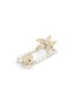 Detail View - Click To Enlarge - LANE CRAWFORD VINTAGE ACCESSORIES - DIAMANTE FLOWER RECTANGUOALR FRAME BROOCH