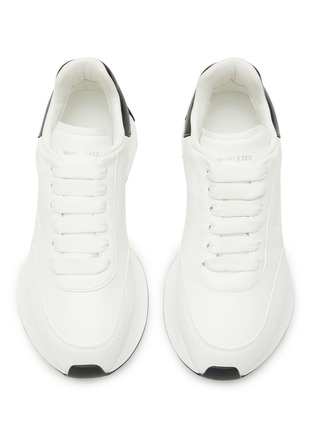 Detail View - Click To Enlarge - ALEXANDER MCQUEEN - ‘SPRINT’ LOW OP LEATHER SNEAKERS