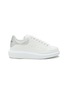 Main View - Click To Enlarge - ALEXANDER MCQUEEN - ‘LARRY’ LEATHER OVERSIZED SNEAKERS