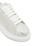 ALEXANDER MCQUEEN - Strass Embellished Leather Oversized Sneakers