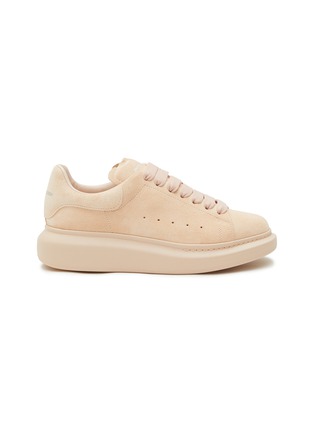 Main View - Click To Enlarge - ALEXANDER MCQUEEN - ‘LARRY’ LEATHER OVERSIZED SNEAKERS