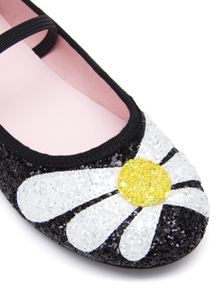 Detail View - Click To Enlarge - WINK - Syrup Kids Glittered Ballerina Flats