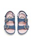 Figure View - Click To Enlarge - WINK - Mini Ruby Kids Crystal Embellished Denim Slingback Sandals