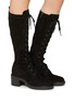 Figure View - Click To Enlarge - GIANVITO ROSSI - ‘Foster’ Suede Lace Up Tall Boots