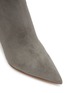 Detail View - Click To Enlarge - GIANVITO ROSSI - 85 POINT TOE SUEDE OVER-THE-KNEE BOOTS