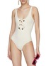 Figure View - Click To Enlarge - ERES - ‘CLEODORE’ EYELET TANK ONEPIECE SWIMSUIT