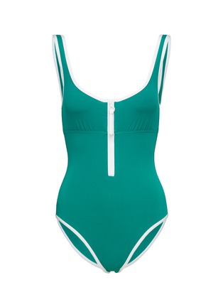 Main View - Click To Enlarge - ERES - CHRONO SPORTY FRONT ZIP ONEPIECE SWIMSUIT