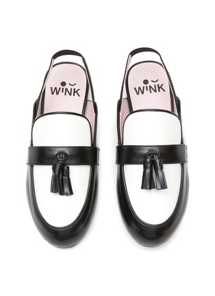 Figure View - Click To Enlarge - WINK - ‘SOUFFLE’ KIDS TASSELLED SLIP-ON LOAFERS