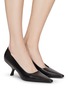 Figure View - Click To Enlarge - THE ROW - SQUARE TOE SMOOTH CALFSKIN LEATHER PUMPS