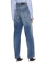 Back View - Click To Enlarge - EYTYS - ‘MERCURY’ DISTRESS DETAIL PATCHWORK WORKWEAR JEANS