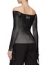 Back View - Click To Enlarge - EYTYS - ‘REED’ OFF THE SHOULDER LONG SLEEVE RIBBED KNIT TOP