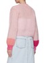 Back View - Click To Enlarge - ROSE CARMINE - COLOUR BLOCK CROPPED MINI JACKET