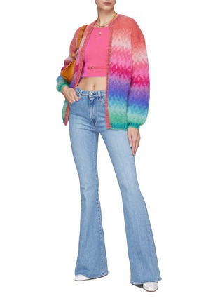 Figure View - Click To Enlarge - ROSE CARMINE - ‘NEW RAINBOW’ TIE&DYE LITTLE JACKET