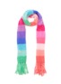 Main View - Click To Enlarge - ROSE CARMINE - 12-COLOUR FRINGED SCARF